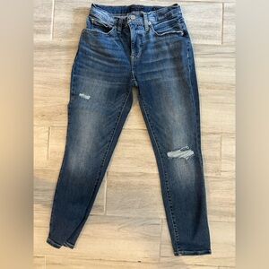 Lucky Brand Blue Boyfriend Jeans Distressed Casual